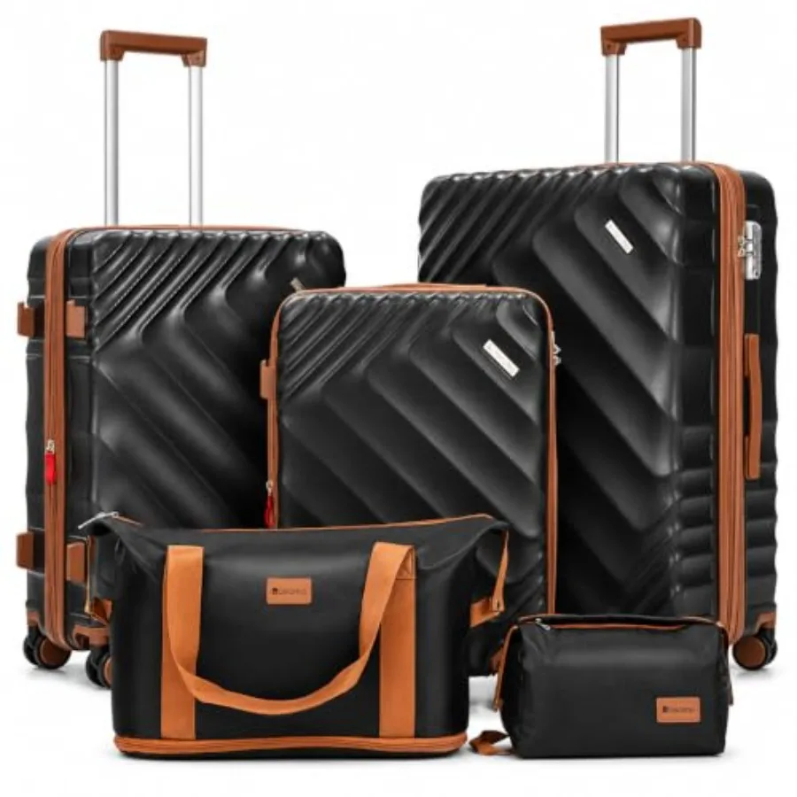 Expandable Hard Shell Luggage Set - Set Koper 5 Buah dengan Cangkang
