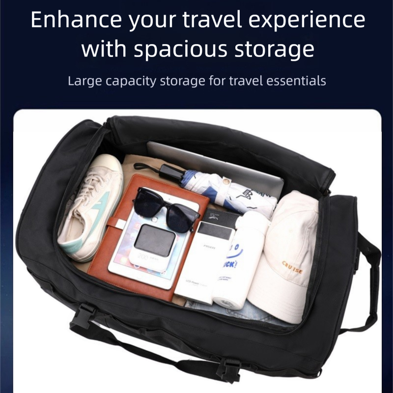 Foldable Rolling Luggage Bag - Tas Duffel Lipat Tahan Air Beroda