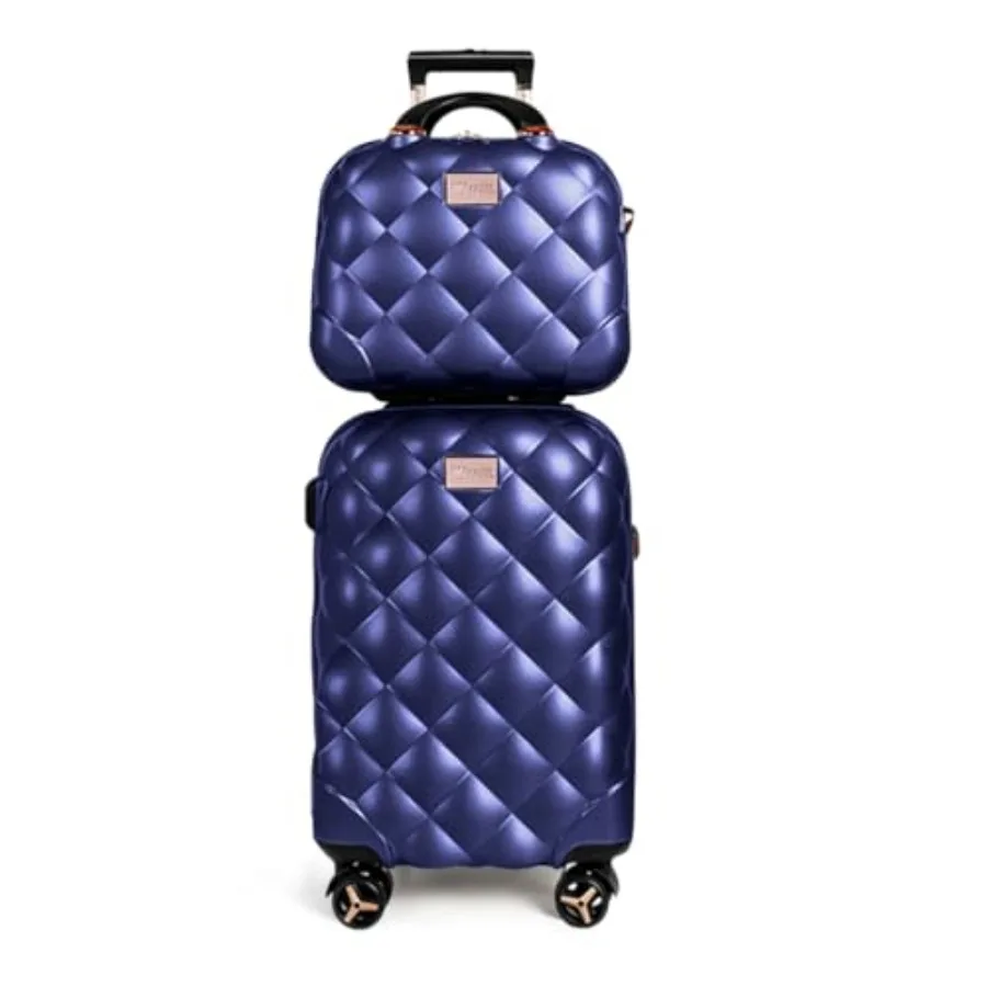 Expandable Hard Shell Luggage Set - Set 2 buah, ukuran 14/20 inci,