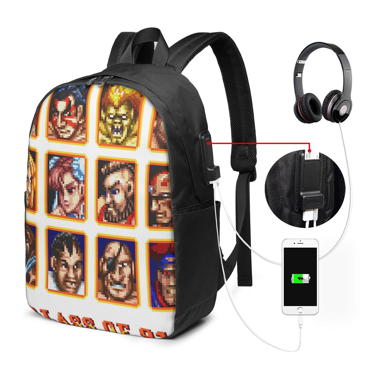 Backpacks - Tas Ransel Super Street Fighter Defeated