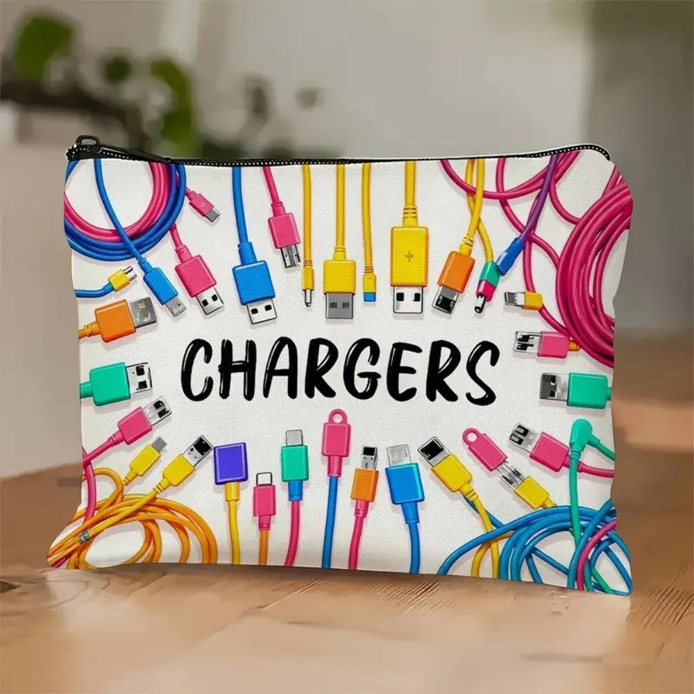 Cosmetic Bags - Tas Penyimpanan Pengisi Daya Kanvas Baru