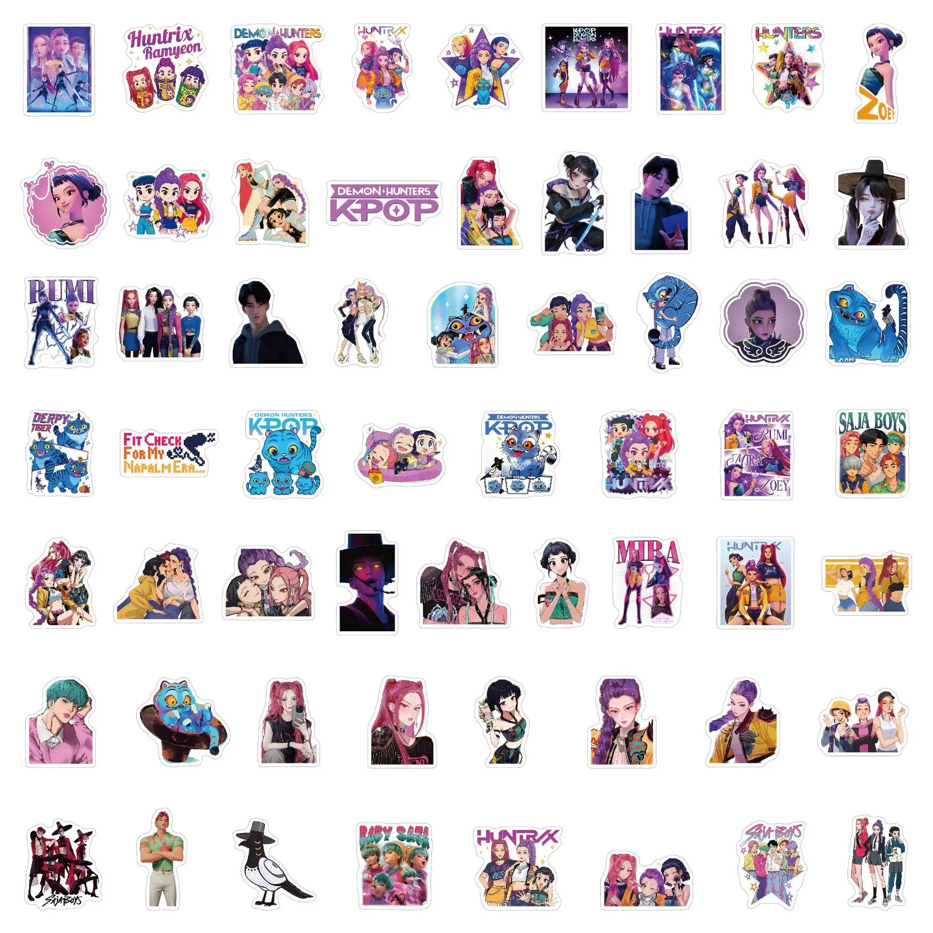 60 buah stiker anime bergambar - Luggage ulasan dan harga