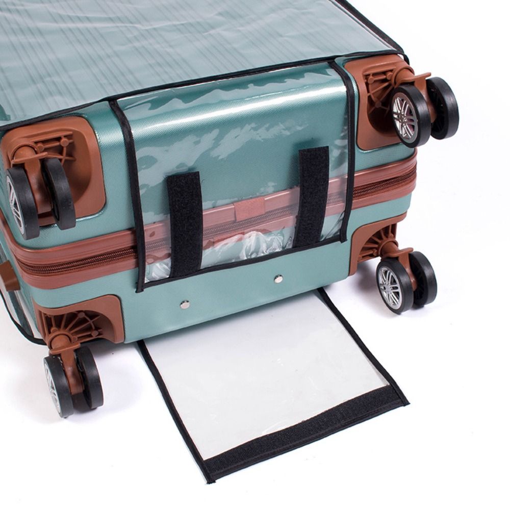 Sarung koper transparan PVC, p - Waterproof Suitcase Cover Protector ulasan dan harga