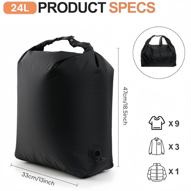A25F-Reusables Organizer Pakai - Foldable Rolling Luggage Bag ulasan dan harga