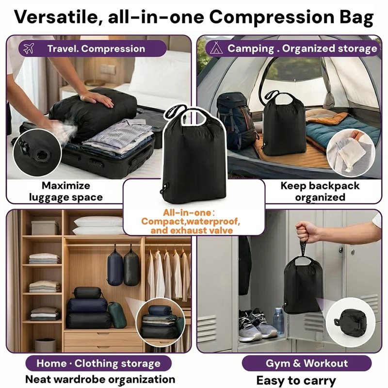A25F-Reusables Organizer Pakai - Foldable Rolling Luggage Bag ulasan dan harga