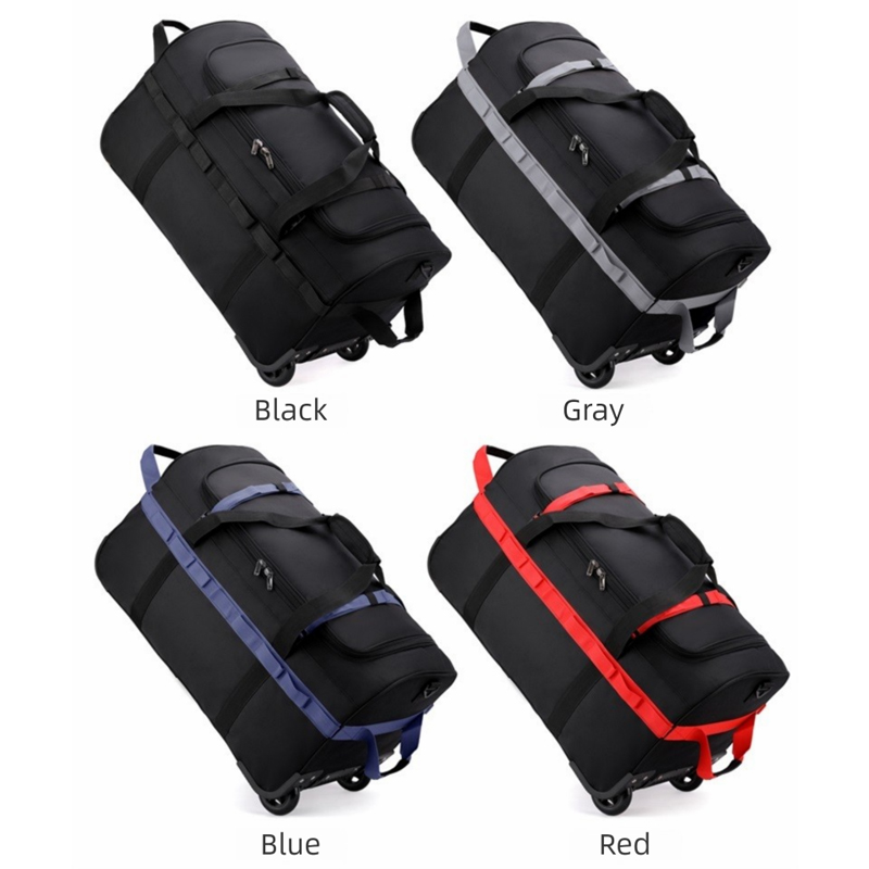 Tas Duffel Lipat Tahan Air Ber - Foldable Rolling Luggage Bag ulasan dan harga
