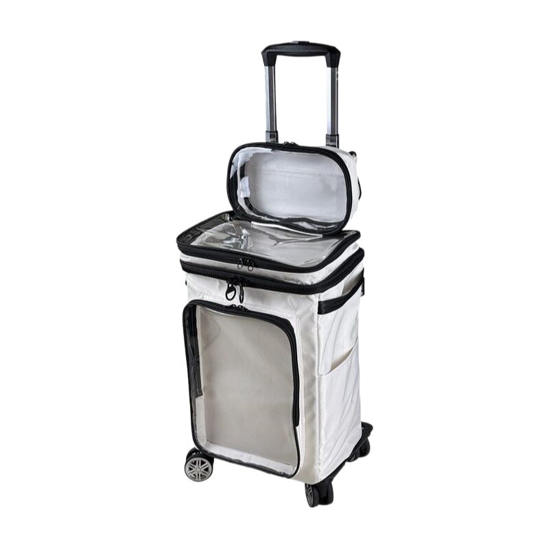 Tas Koper Transparan Bergaya K - Spinner Wheel Rolling Suitcase 20 Inch ulasan dan harga