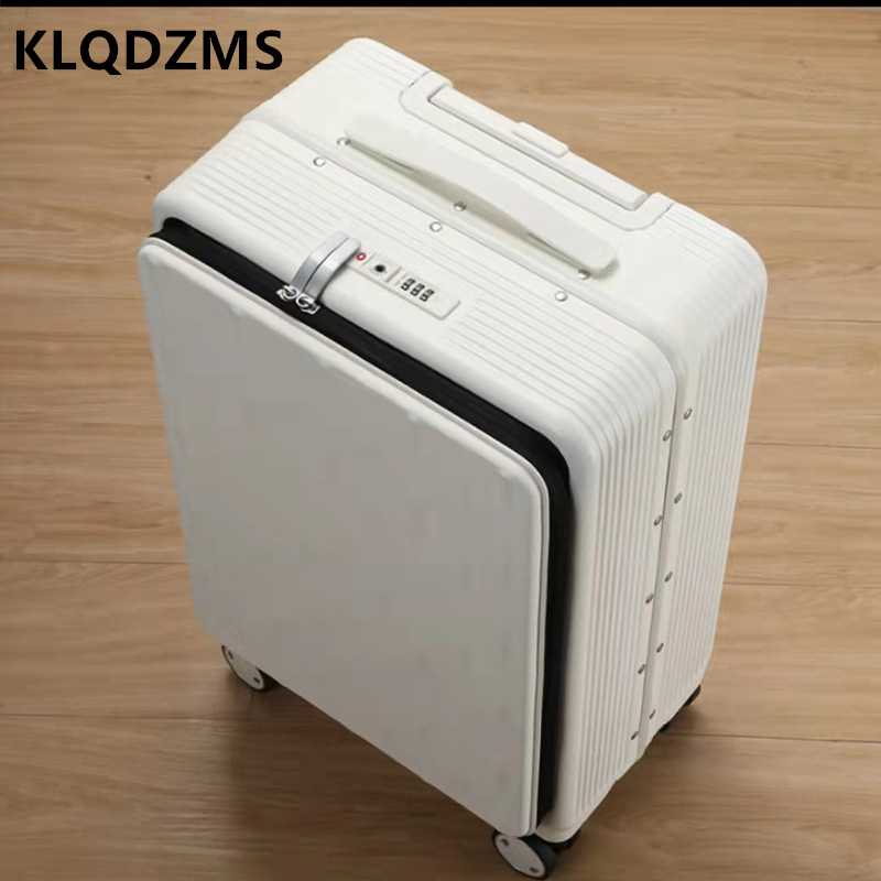 KLQDZMS bagasi perjalanan buka - Front Opening Laptop Luggage 24 Inch ulasan dan harga
