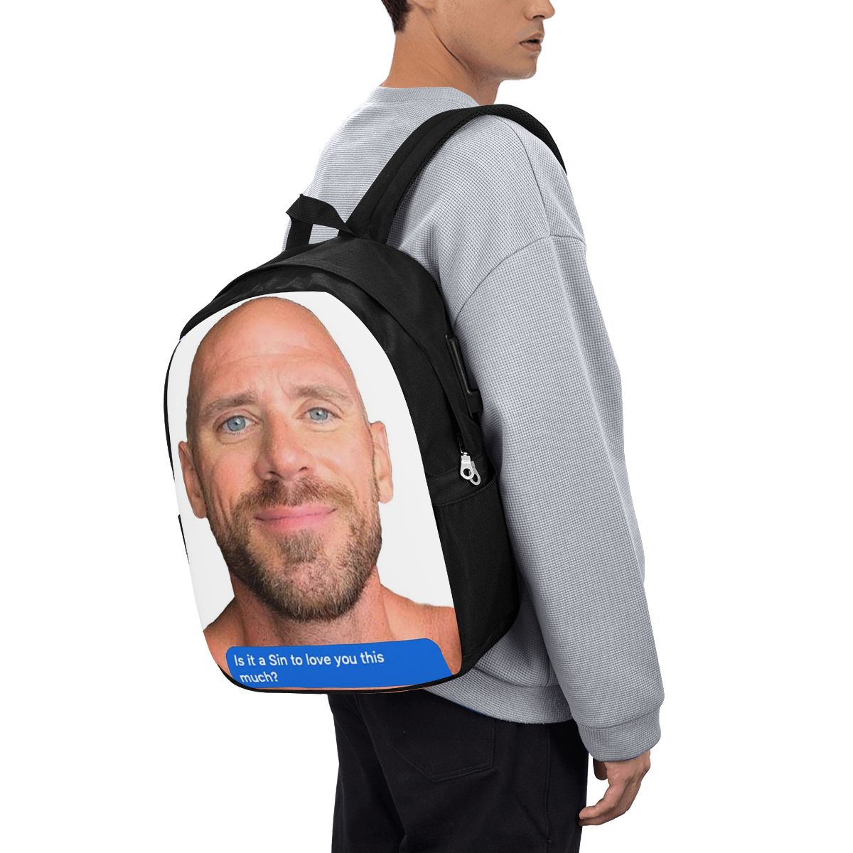 Johnny Sins Flirty Text Bubble - Backpacks ulasan dan harga