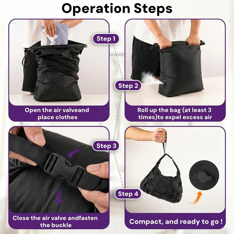 EYFL-24L Tas Penyimpanan Kompr - Foldable Rolling Luggage Bag ulasan dan harga