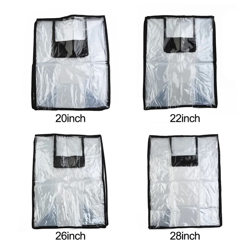 Casing Pelindung Bagasi Perjal - Luggage Protective Cover Transparent ulasan dan harga