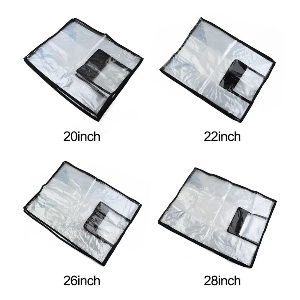Casing Pelindung Bagasi Perjal - Luggage Protective Cover Transparent ulasan dan harga