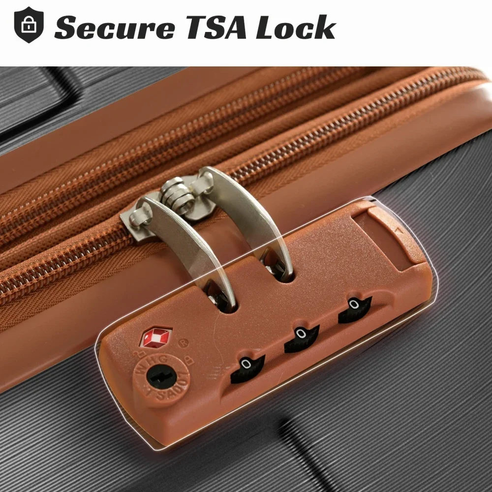Set Koper 3 Buah, Koper ABS Ca - Expandable Hard Shell Luggage Set ulasan dan harga
