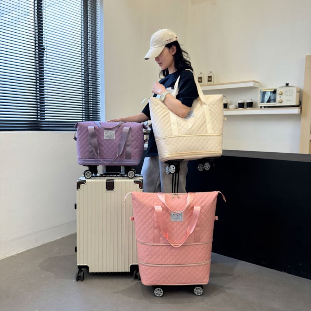 Tas Duffel Kain Oxford Baru Ka - Foldable Rolling Luggage Bag ulasan dan harga
