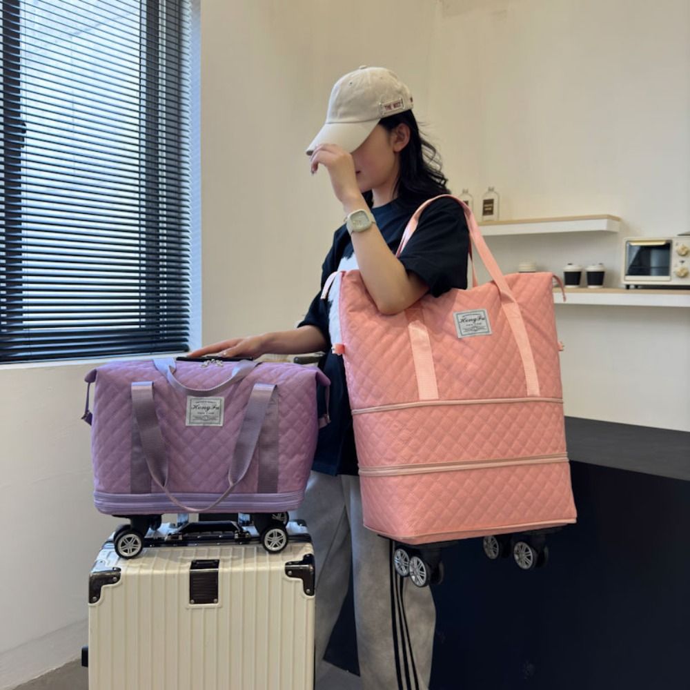Tas Duffel Kain Oxford Baru Ka - Foldable Rolling Luggage Bag ulasan dan harga