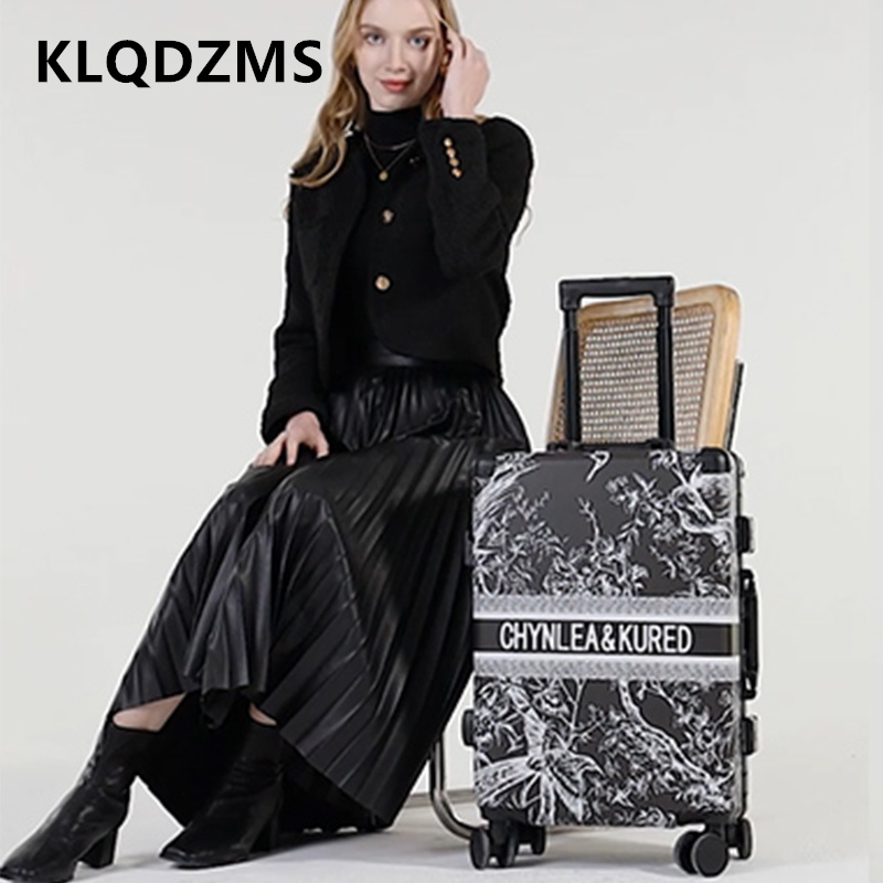 KLQDZMS 20 Koper Kabin PC Kota - Spinner Wheel Rolling Suitcase 20 Inch ulasan dan harga