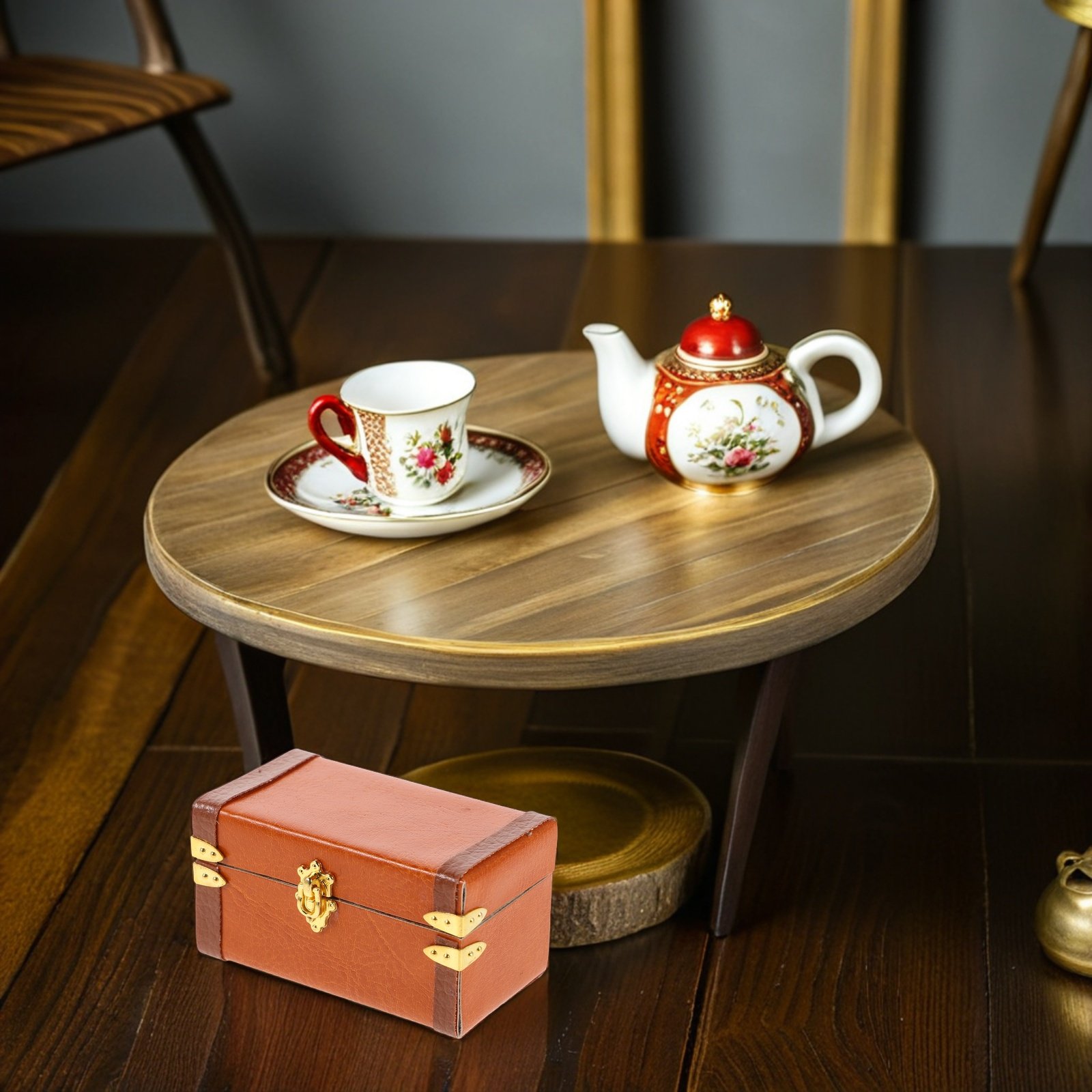 Koper Miniatur Bergaya Vintage - Retro Vintage Trunk Suitcase ulasan dan harga